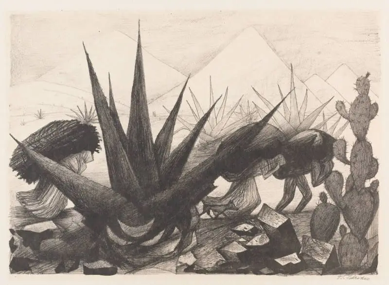 Mexican Landscape by Jose Clemente Orozco