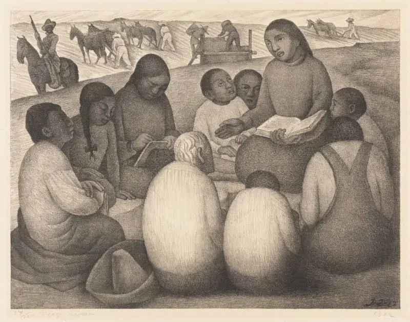 Open Air School by Diego Rivera