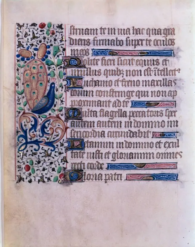 French manuscript: Leaf from a Book of Hours by French