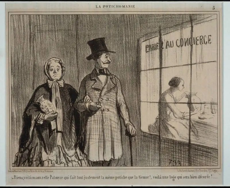 There Is Mille. Palmyre by Honore Daumier