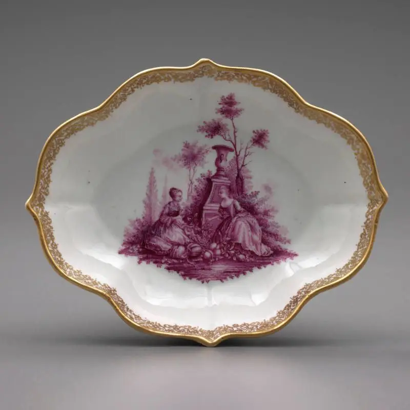 Spoon tray by Meissen manufactory, German