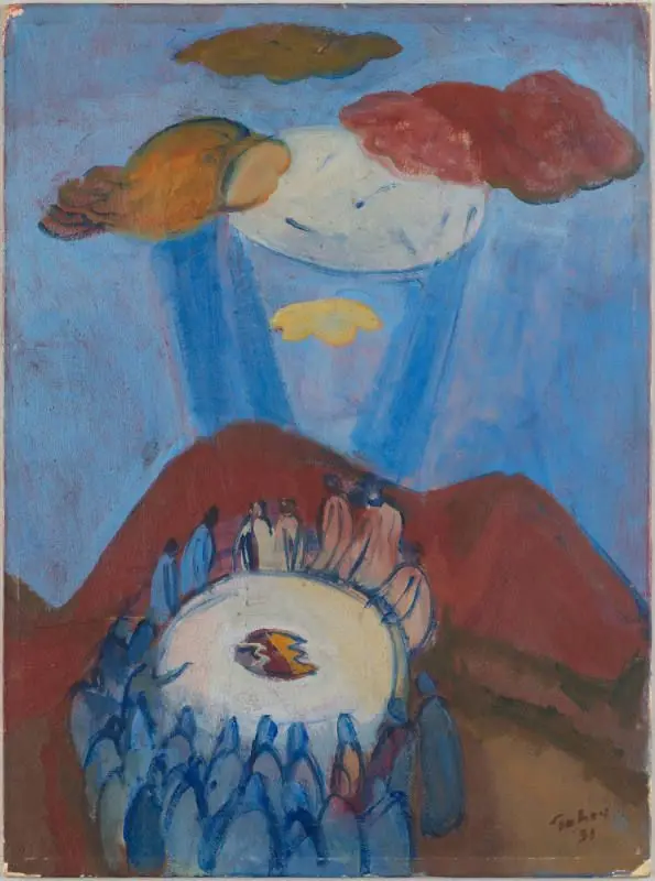 Mexican Ritual Scene by Mark Tobey