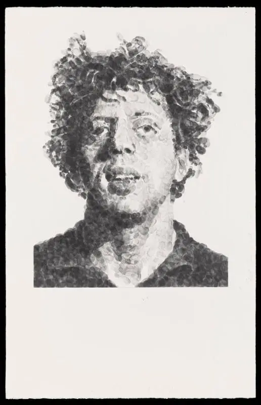 Phil Fingerprint/Random by Chuck Close