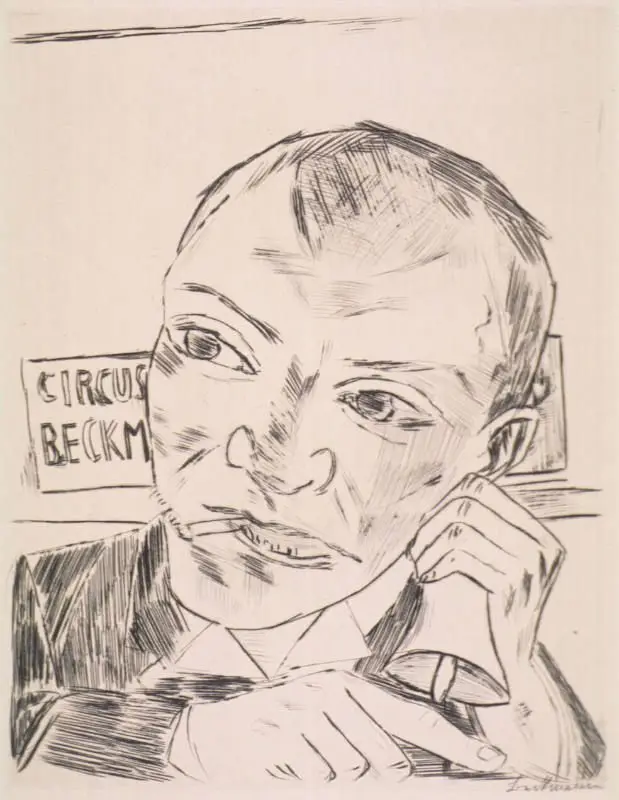 Jahrmarkt (Annual Fair): Der Ausrufer (The Announcer) by Max Beckmann