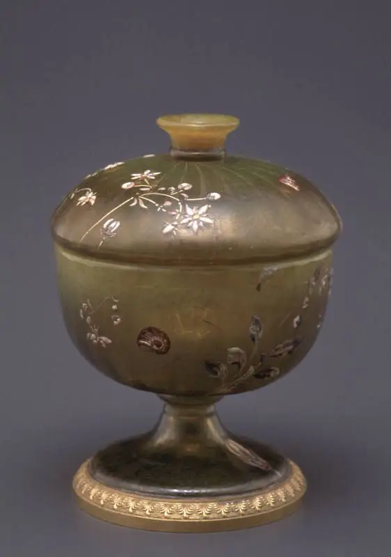 Lidded box by Emile Gallé