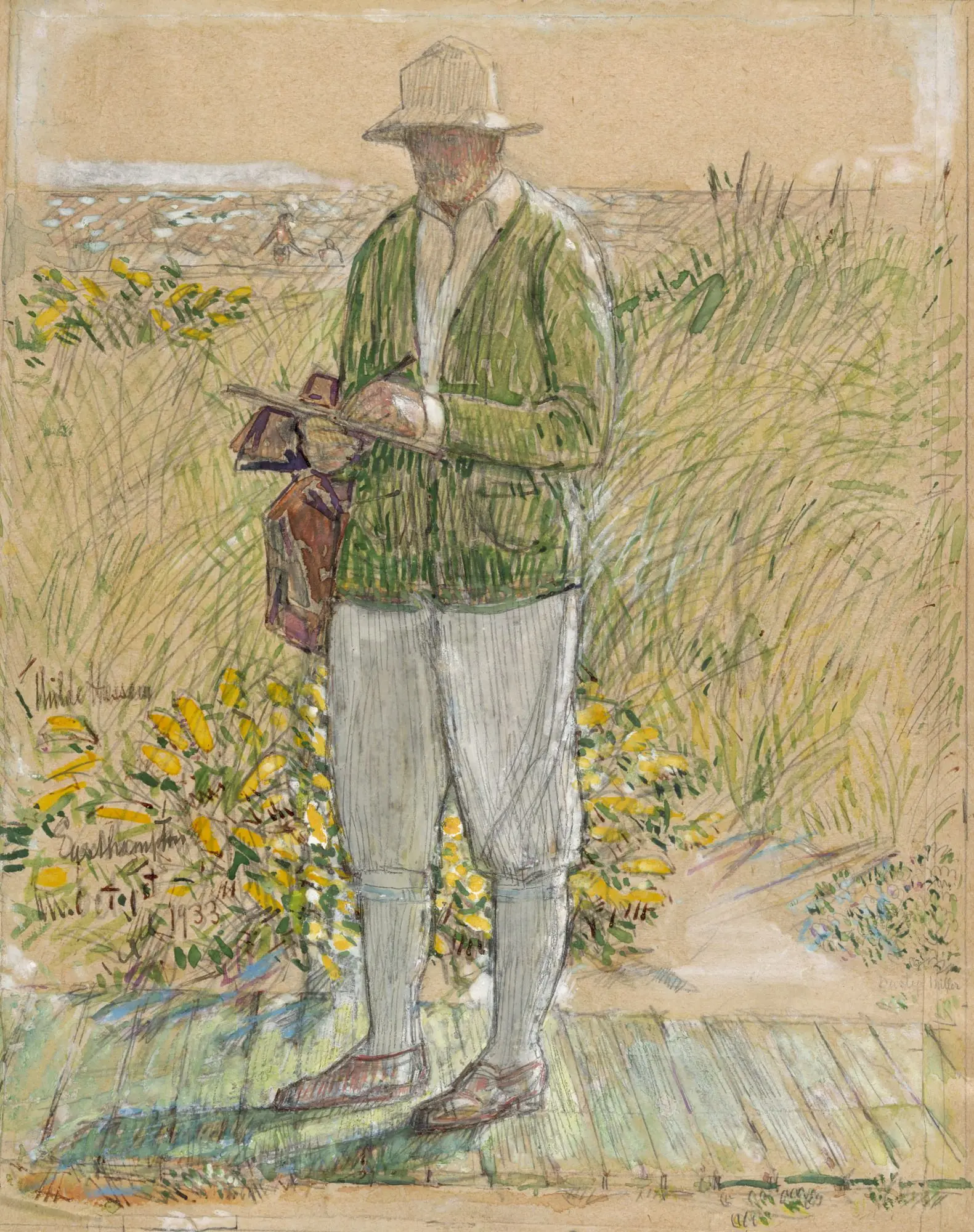 Childe Hassam Self-Portrait by Childe Hassam, 17 Oct 1859 - 27 Aug 1935
