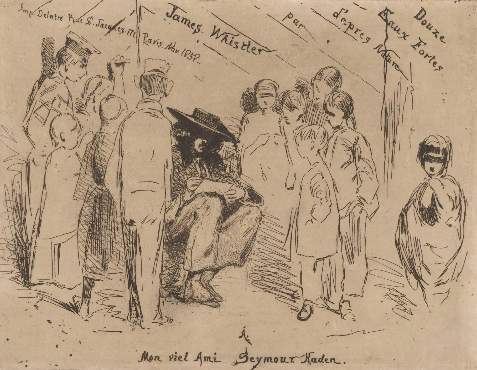 J. A. M. Whistler Self-Portrait by James Abbott McNeill Whistler, 11 Jul 1834 - 17 Jul 1903