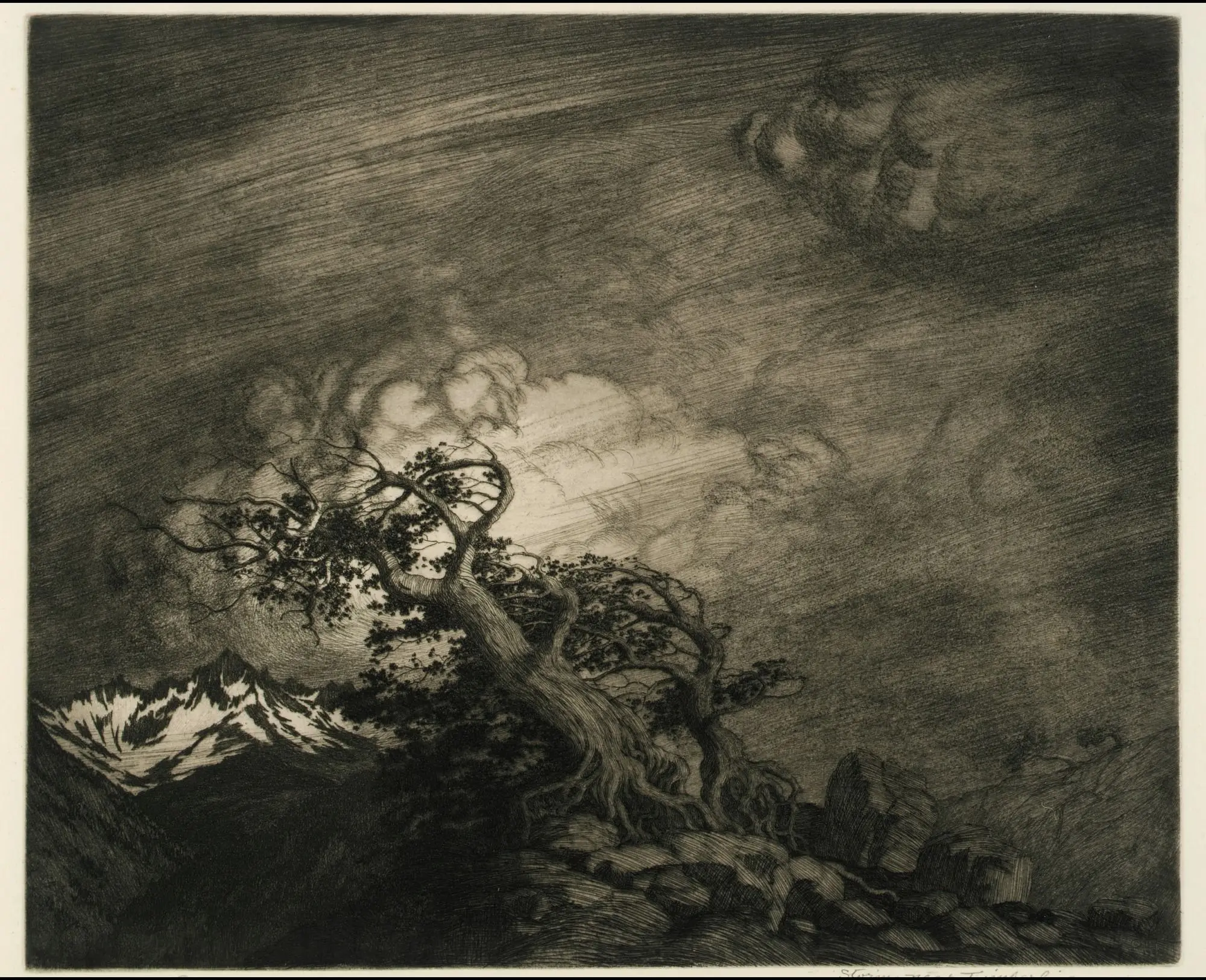 Storm near Timberline by George Elbert Burr,