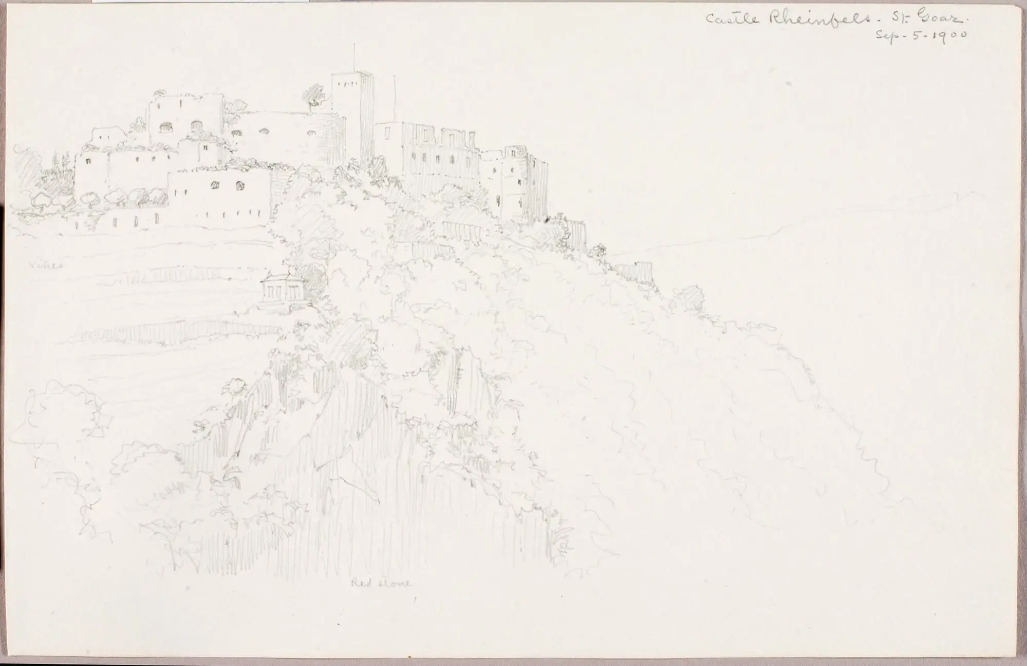 Castle Rheinfels, St. Goar by George Elbert Burr,