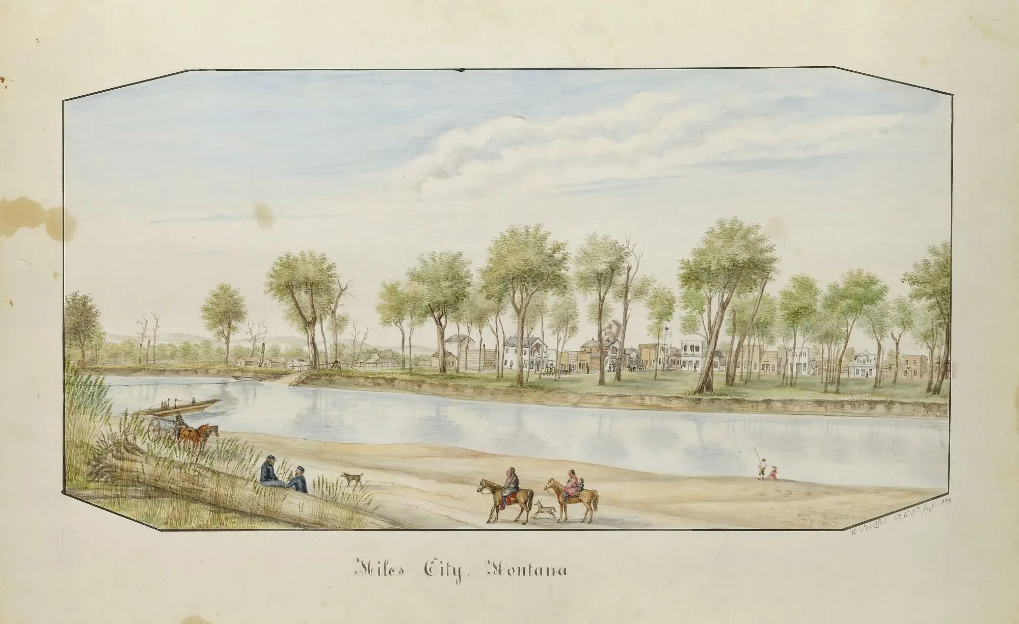 Miles City, Montana by Hermann Stieffel, born Wiesbaden