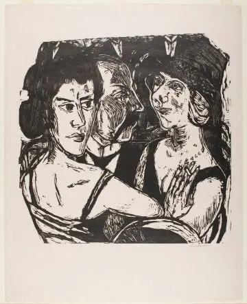 Group Portrait, Eden Bar by Max Beckmann, German