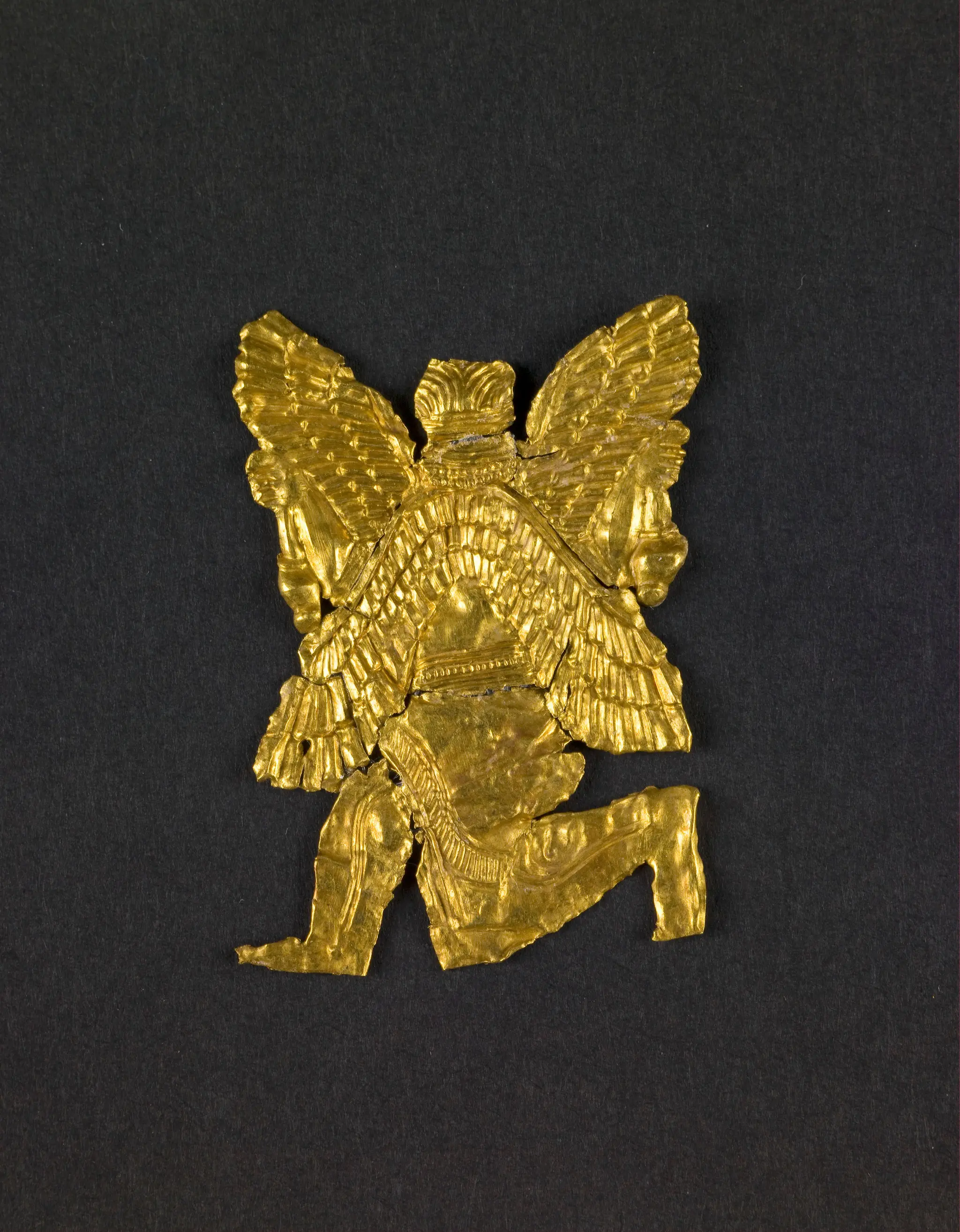 Appliqué in the Form of a Winged Genie by Unknown artist