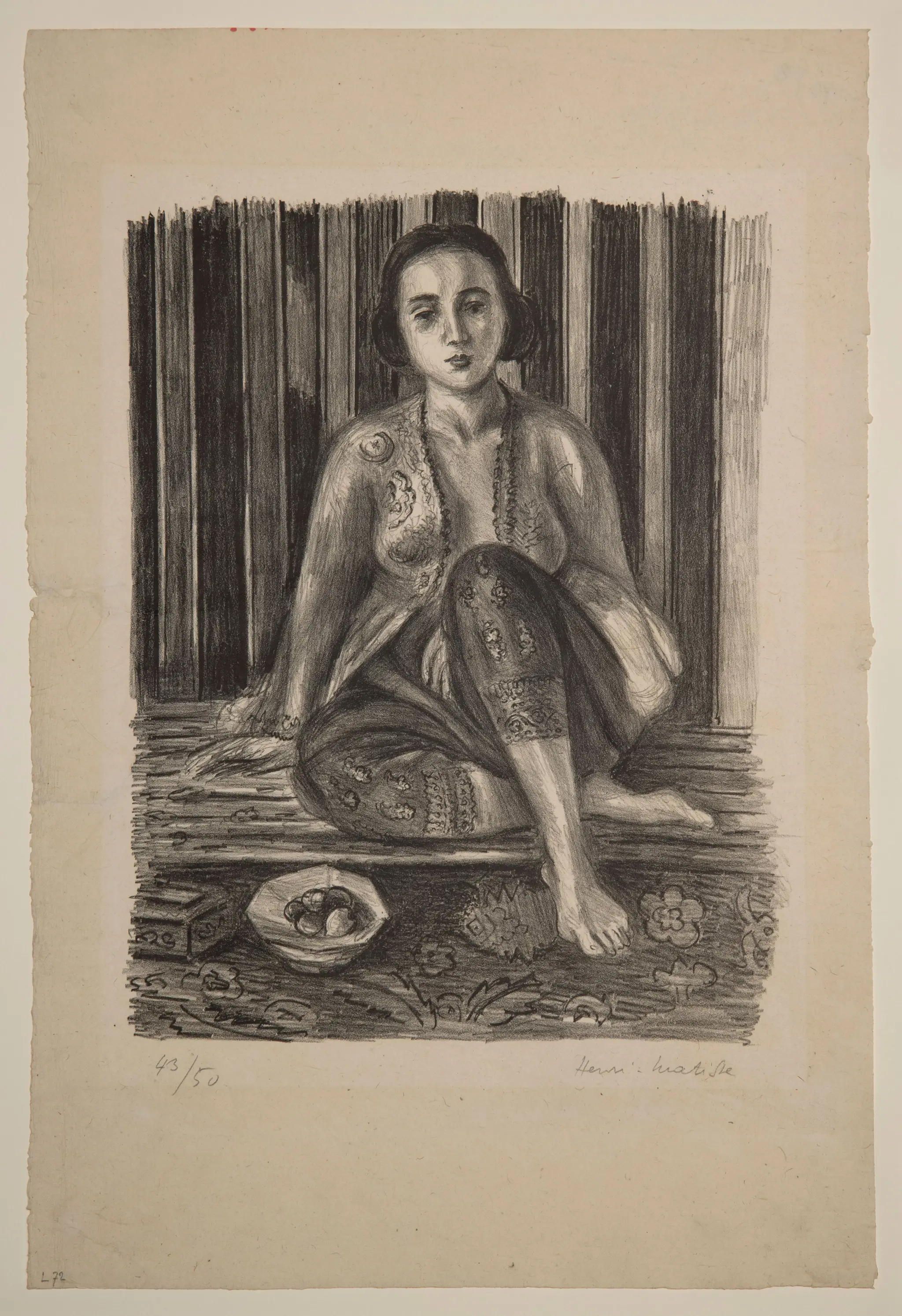 Odalisque with a Bowl of Fruit by Henri Matisse, French