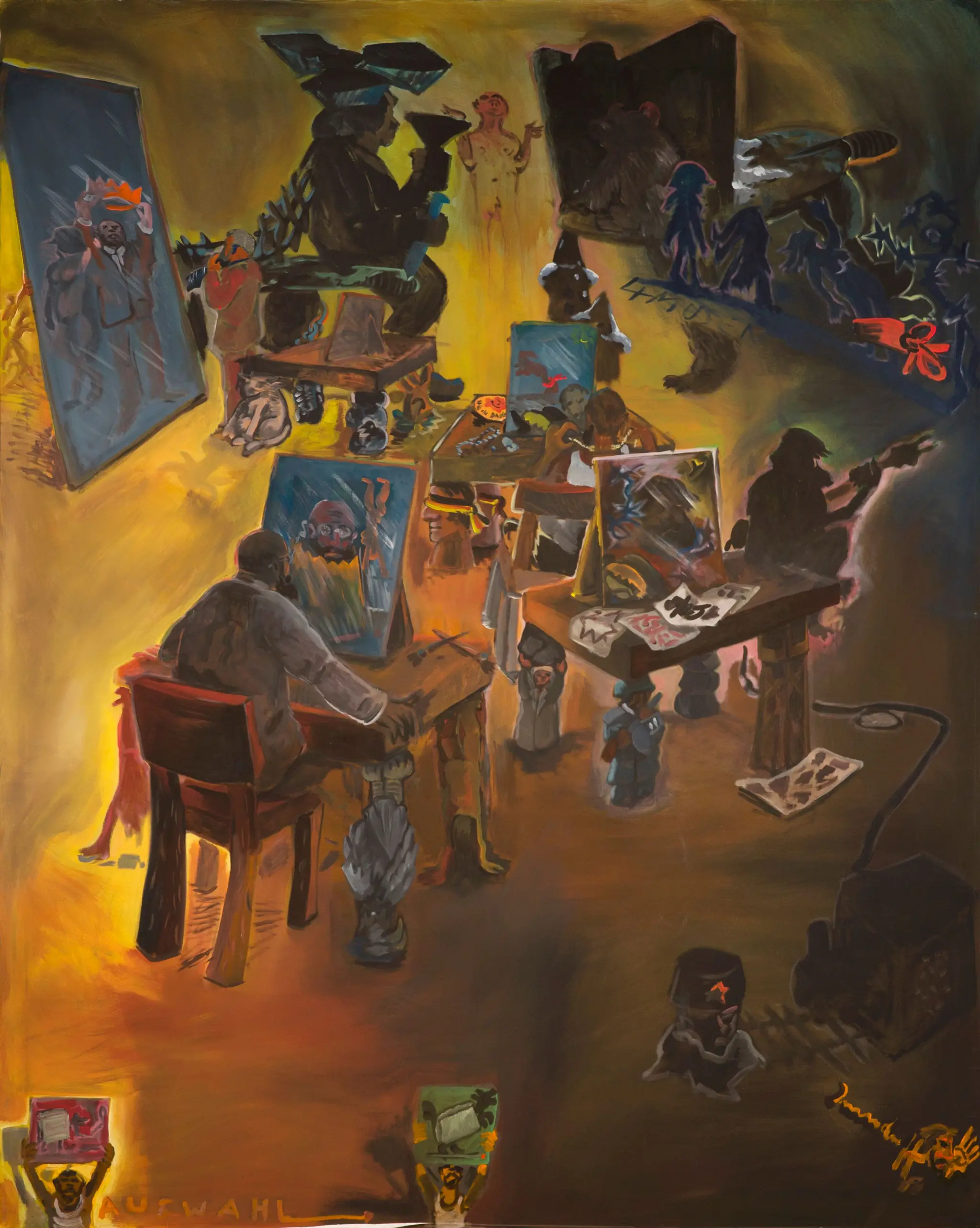 4 Muses by Jörg Immendorff, German