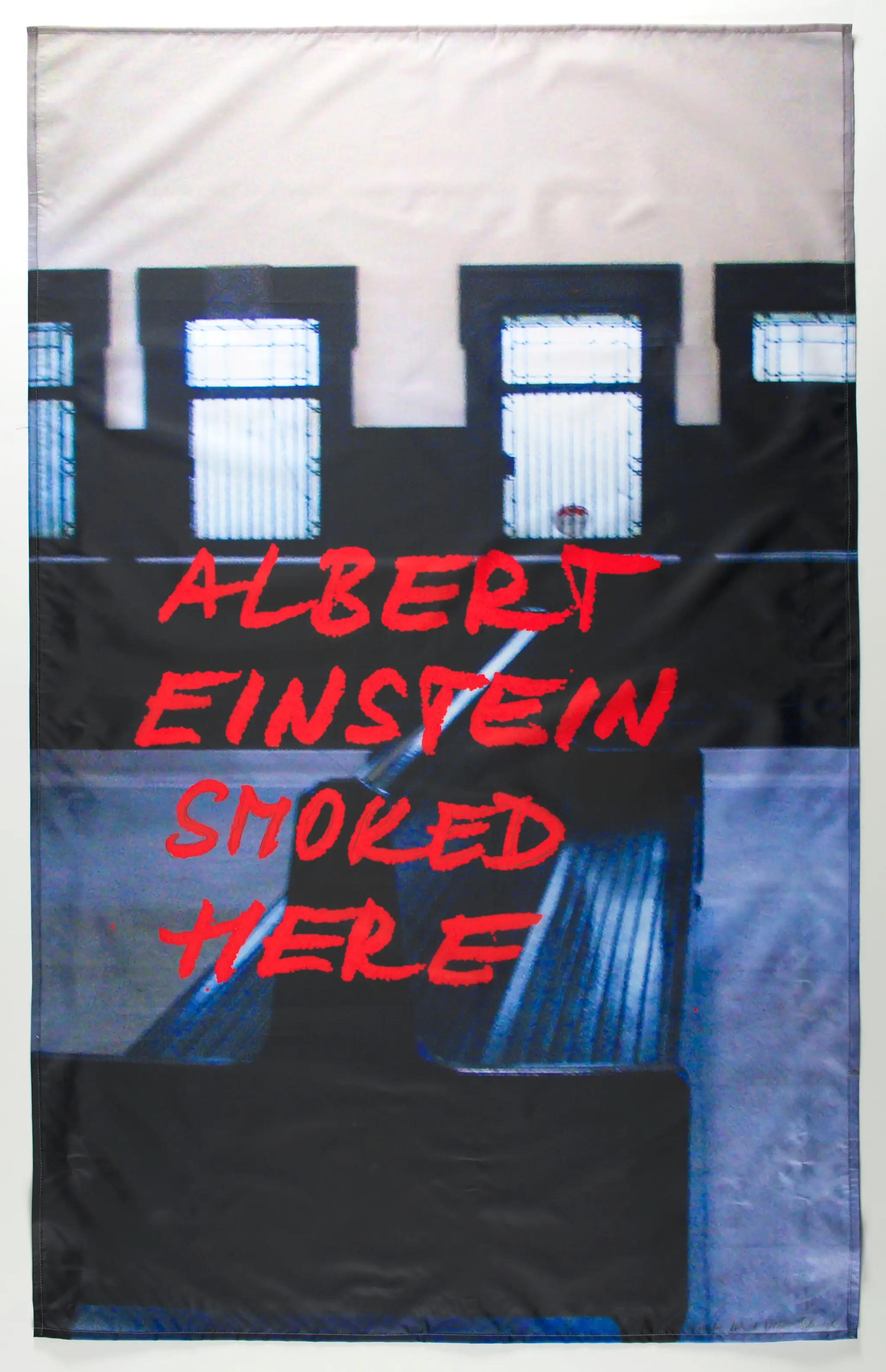 “Albert Einstein Smoked Here” from Smoking Emigrants by Renata Stih, German