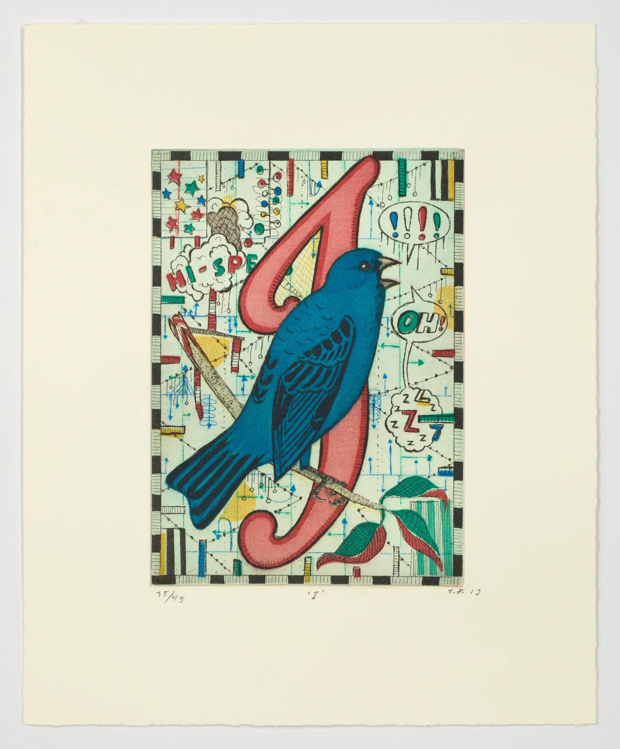 ‘I’ by Tony Fitzpatrick, American