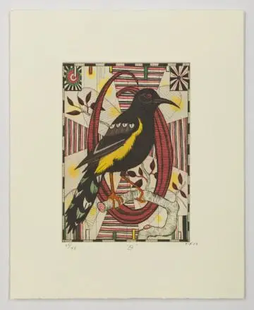 ‘O’ by Tony Fitzpatrick, American