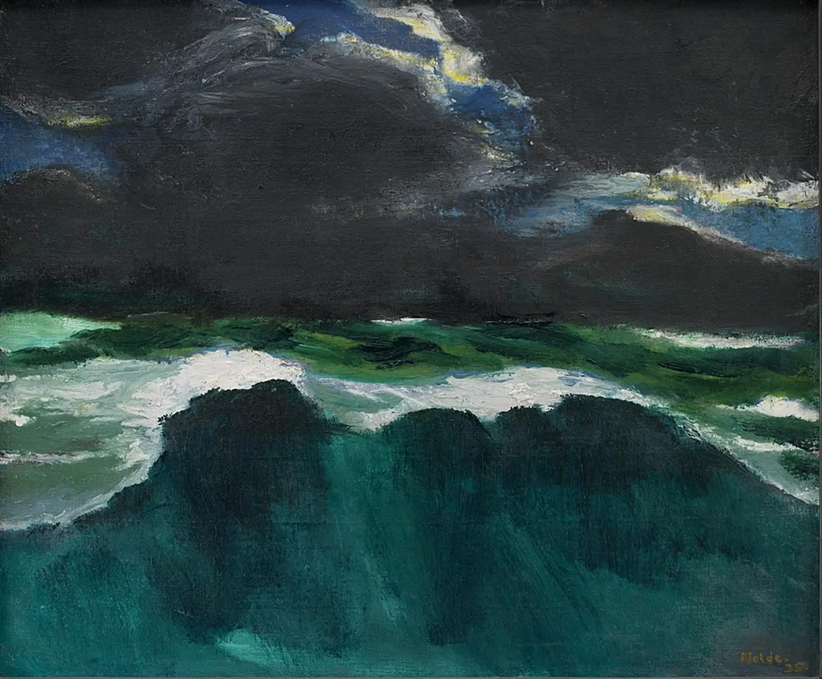 Hav og mørke skyer by Emil Nolde