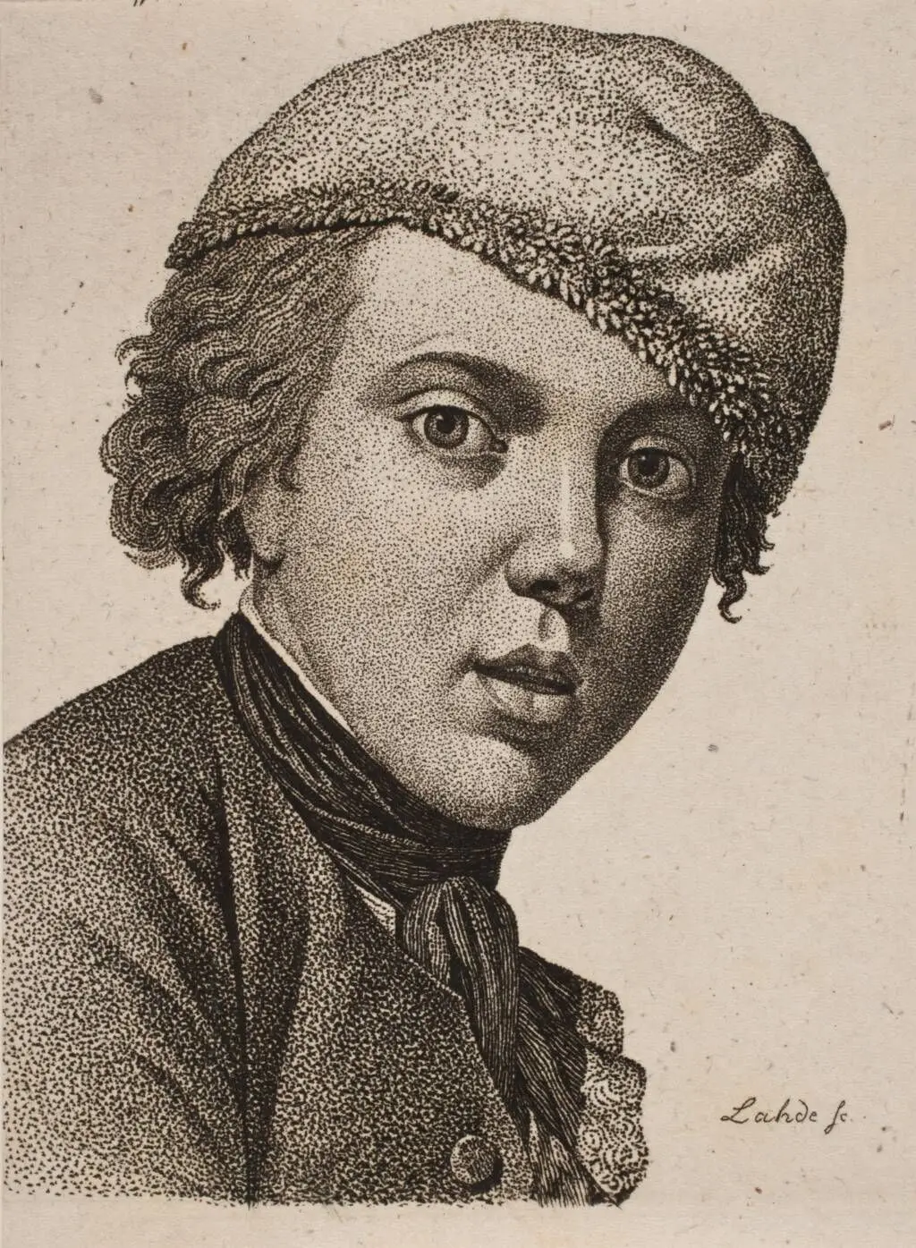 Jens Juel, Efter Juels selvportræt fra 1767 by Gerhard Ludvig Lahde