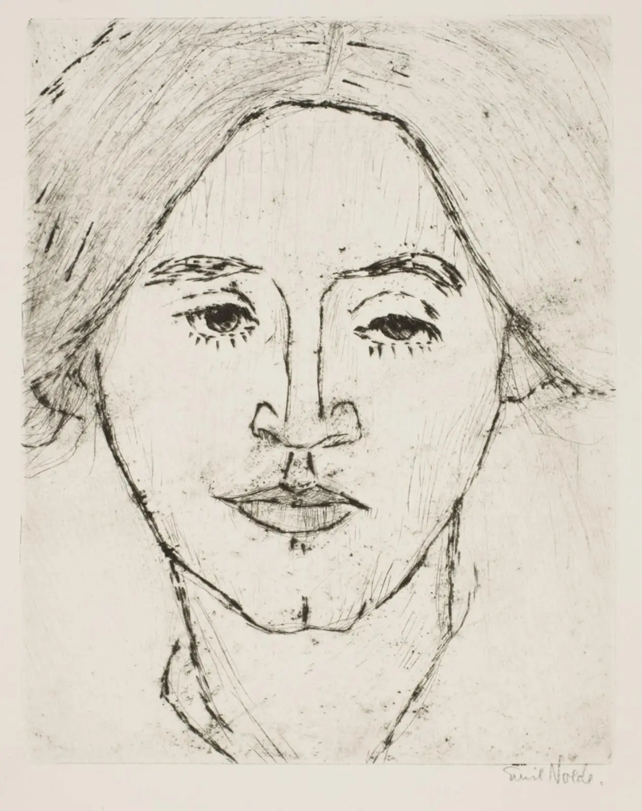 Frau N. (Frau Ada Nolde) by Emil Nolde
