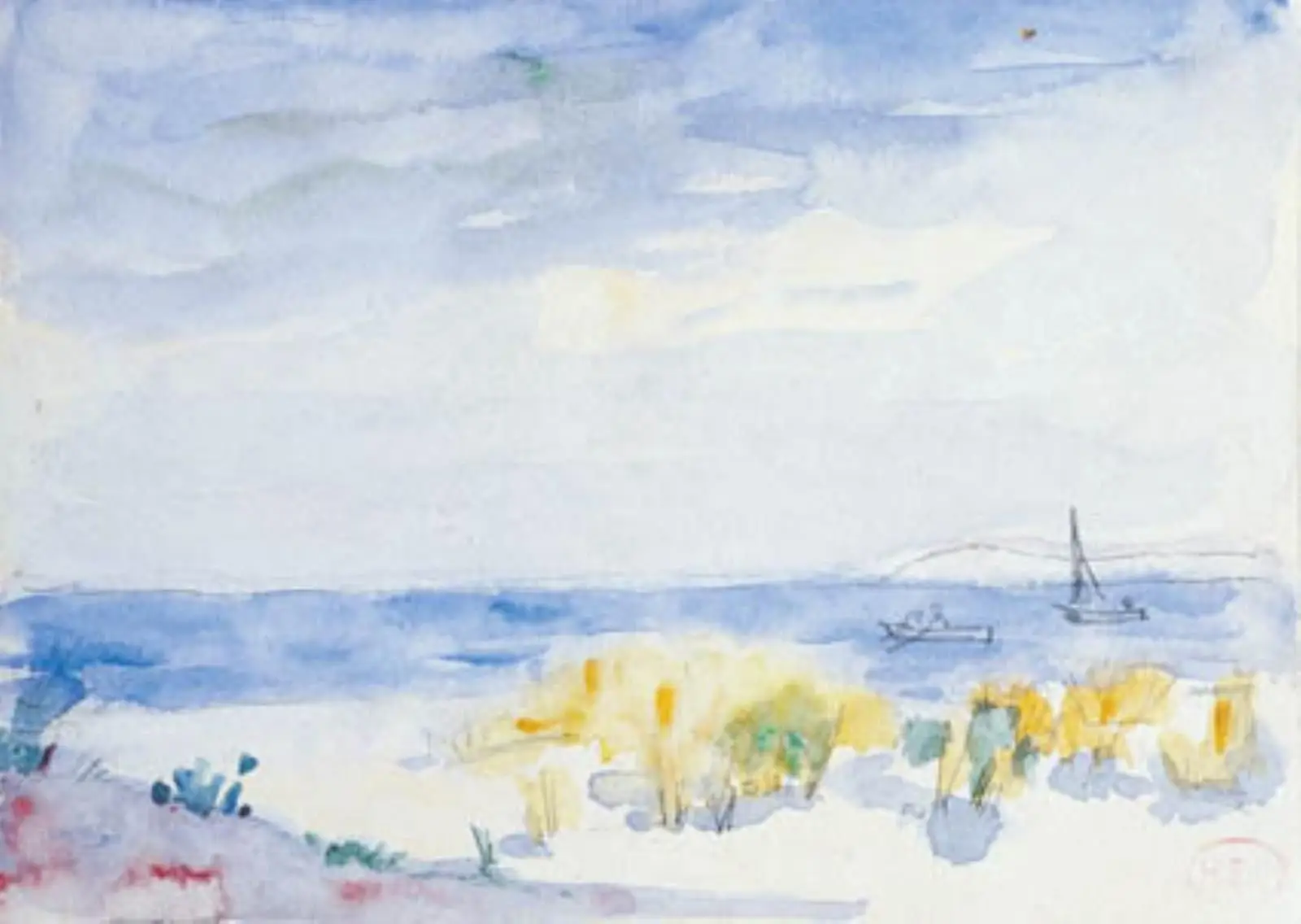 Kystlandskab by Henri Edmond Cross