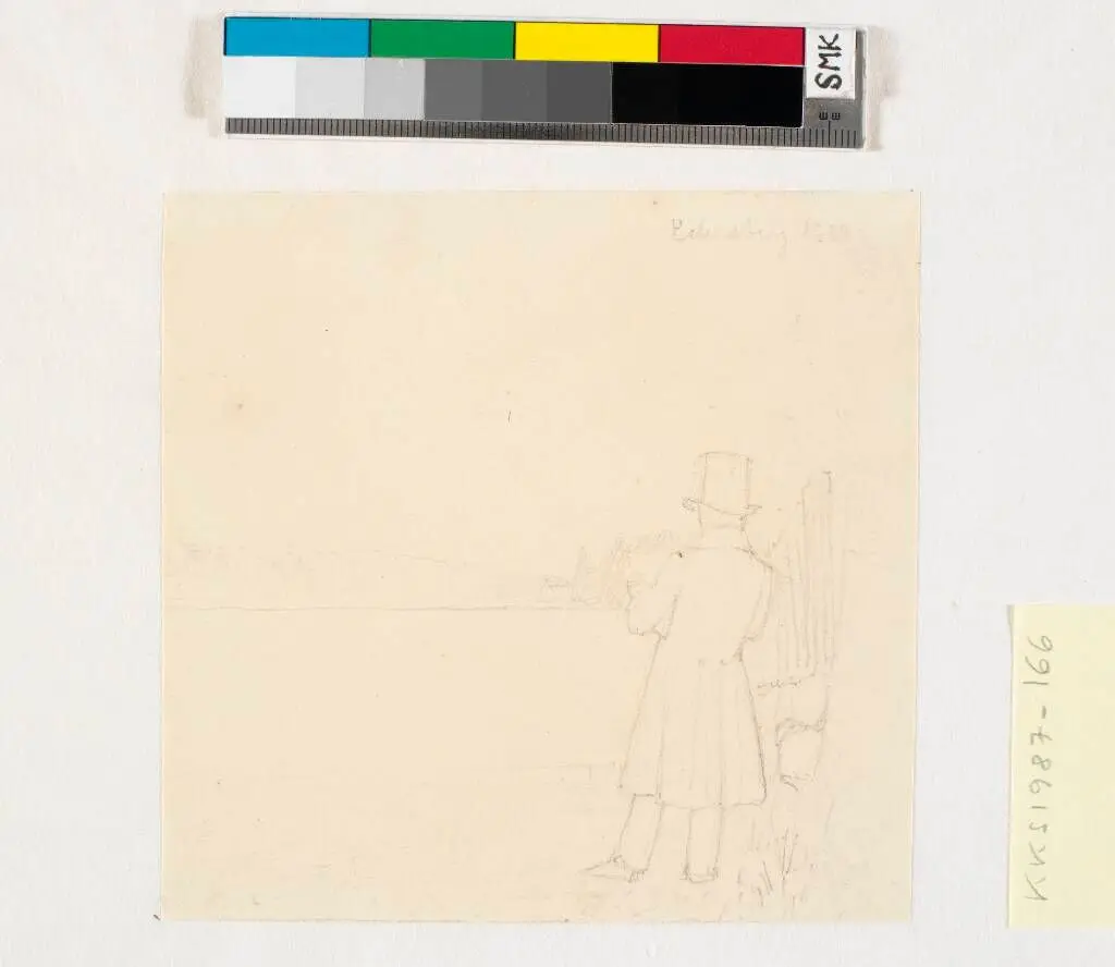 Eckersberg på studieudflugt by Christen Købke