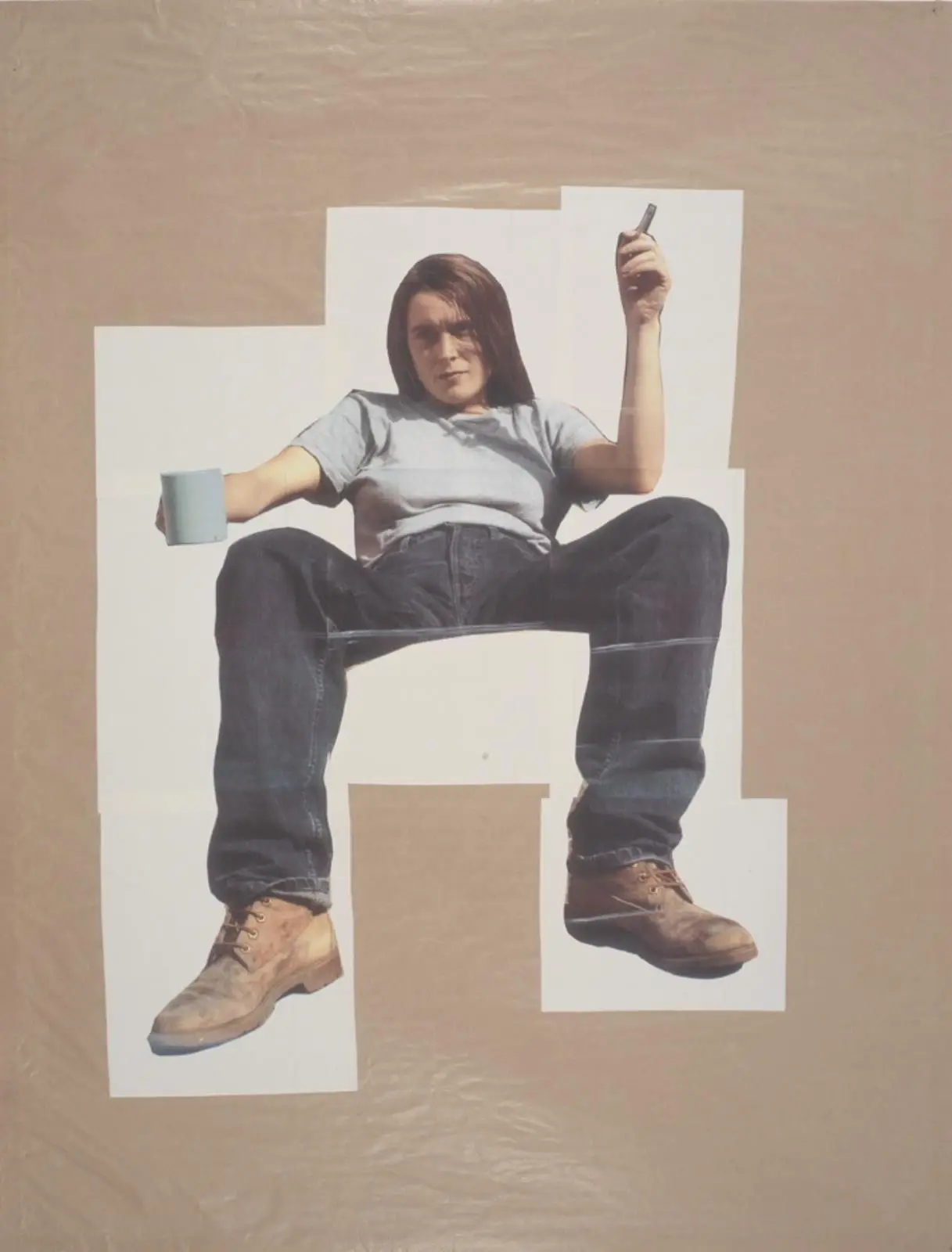 Self Portrait with Mug of Tea by Sarah Lucas
