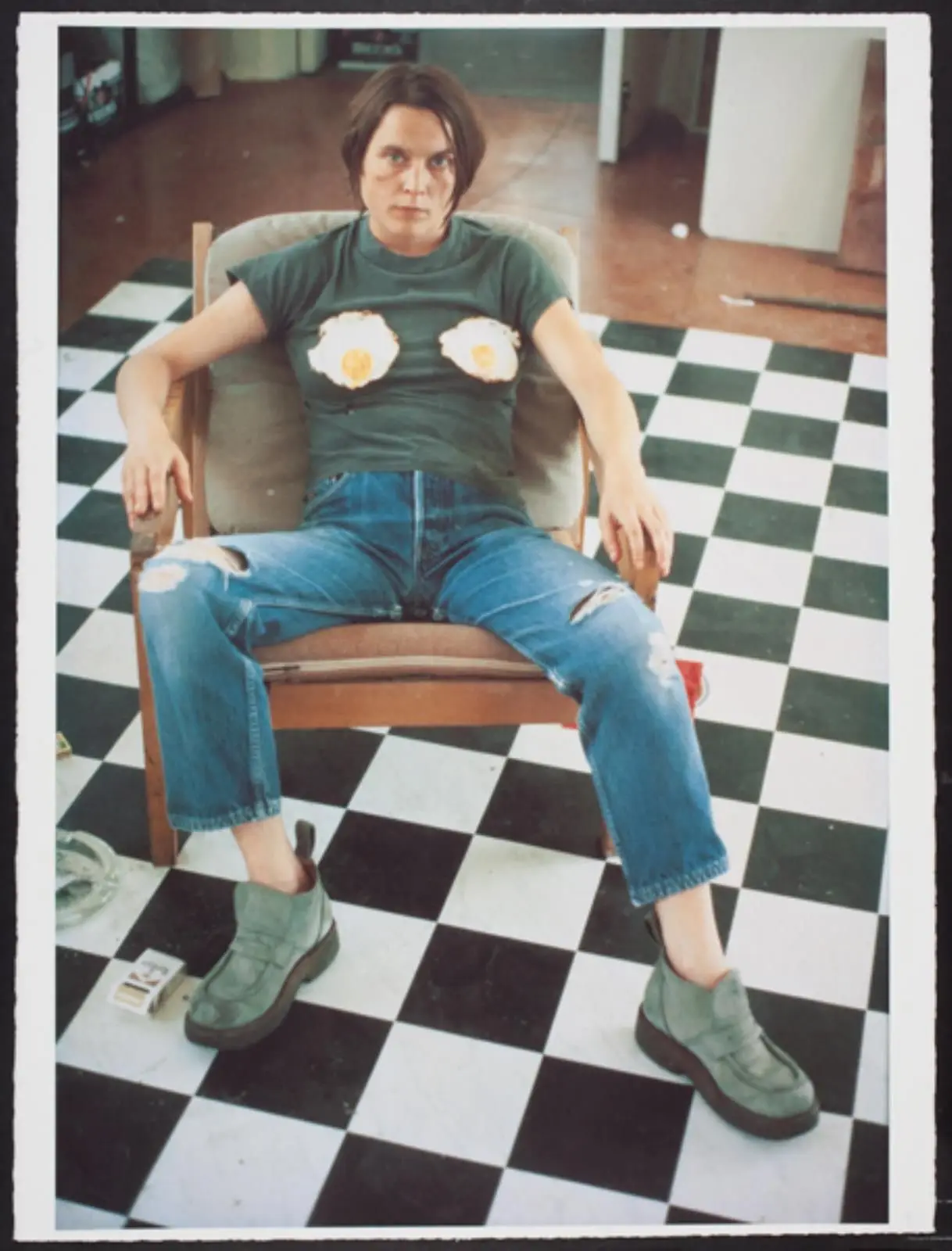 Self Portrait with Fried Eggs by Sarah Lucas