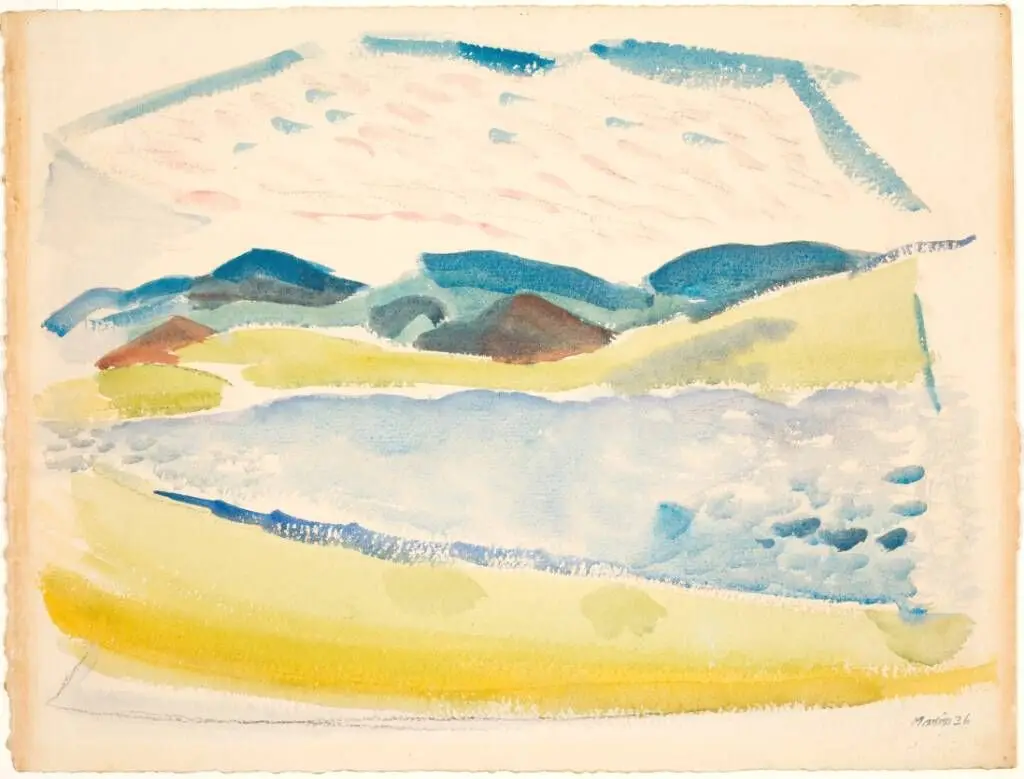 New Hampshire Lake Mountains by John Marin