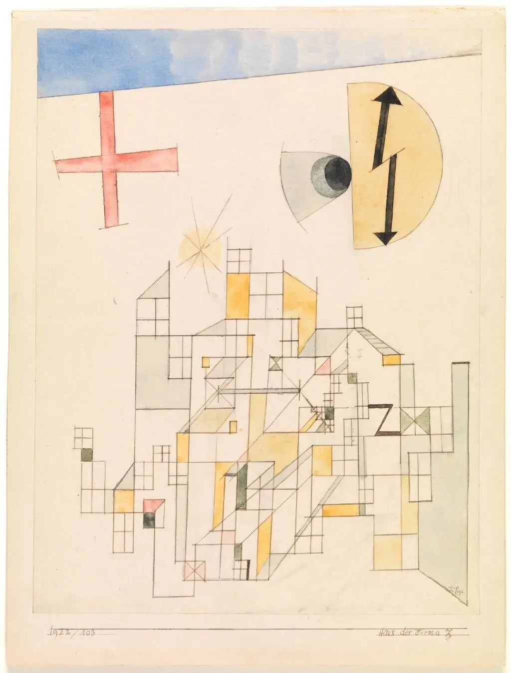 Haus der Firma Z (Firmaet Zs hus) by Paul Klee