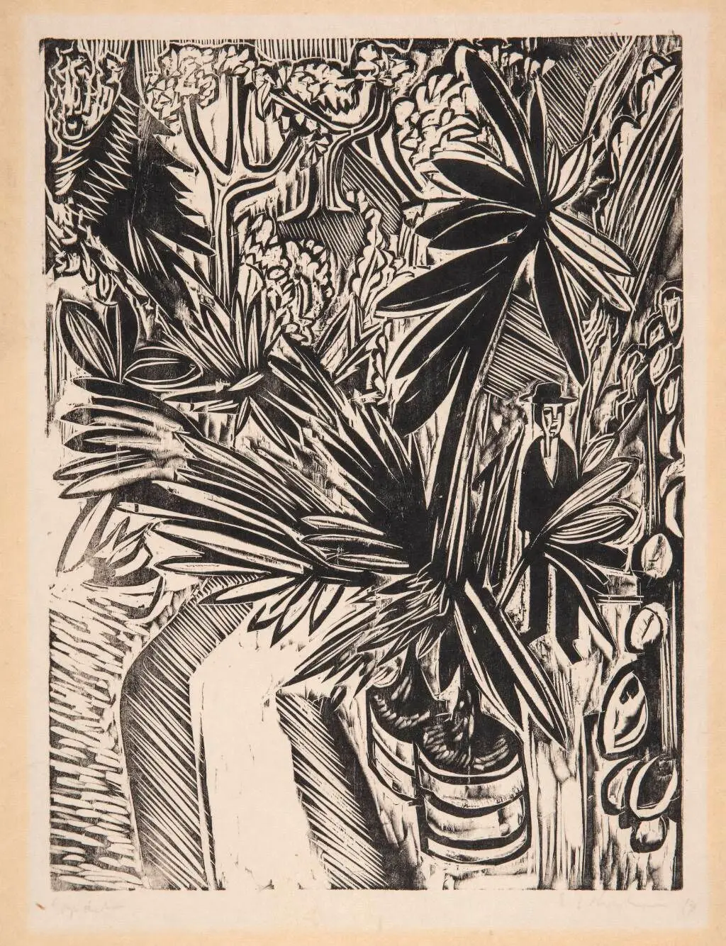 Væksthus. Jena by Ernst Ludwig Kirchner