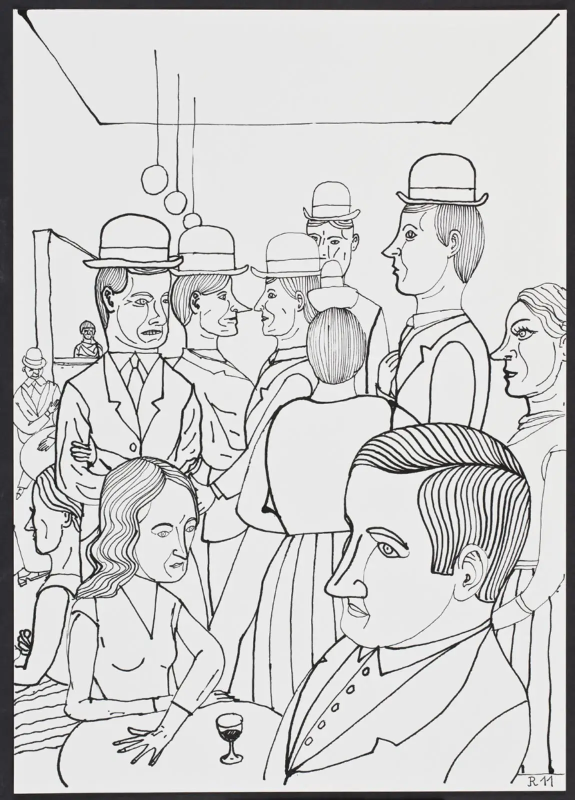 Untitled (Bar scene) by Christoph Ruckhäberle