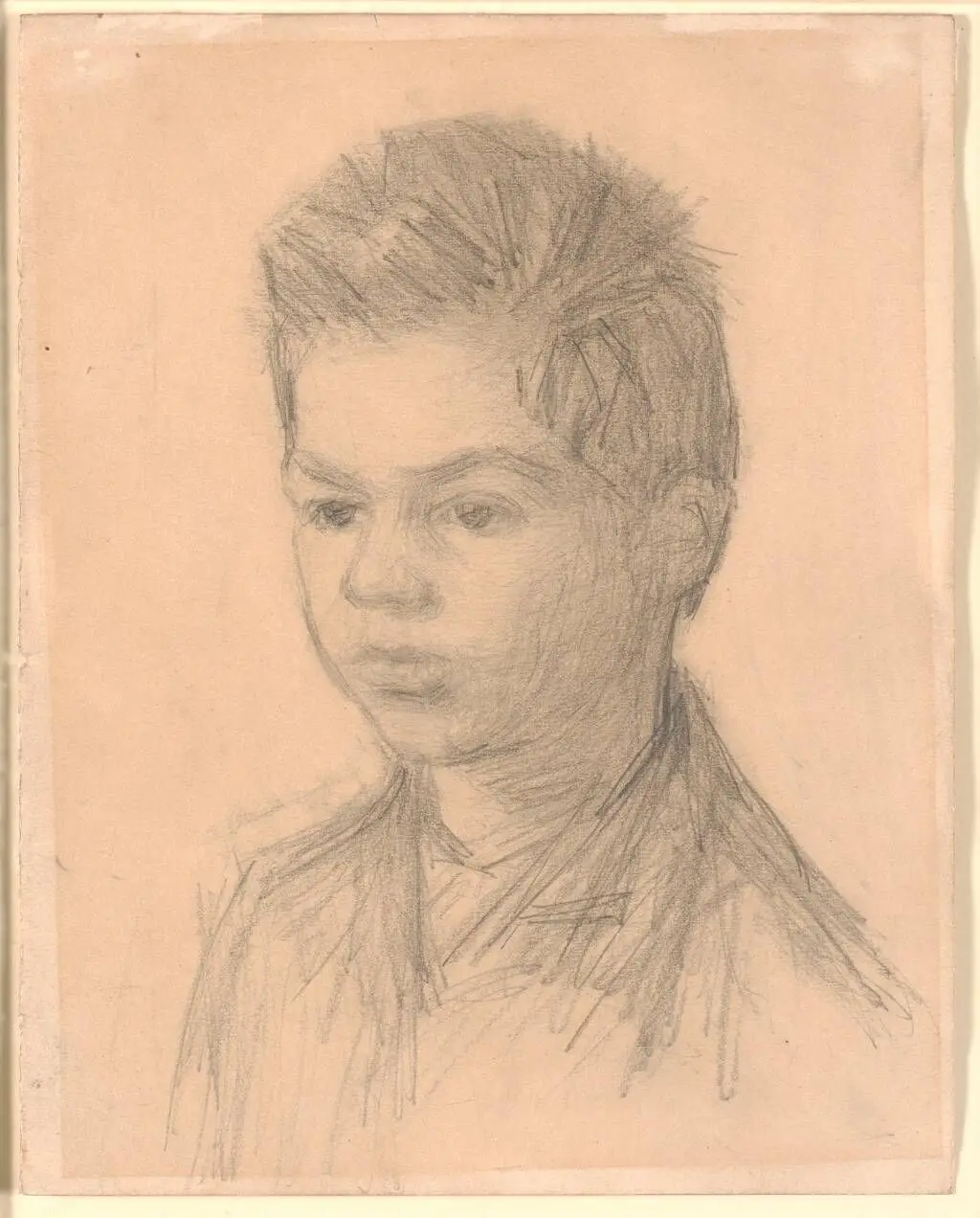 Portræt af Svend Hammershøi, kunstnerens bror by Vilhelm Hammershøi