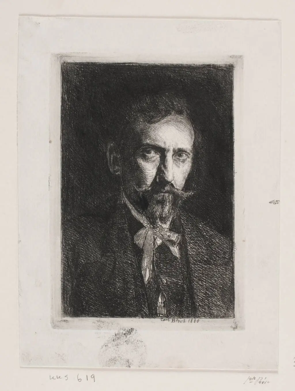 Selvportræt by Carl Bloch