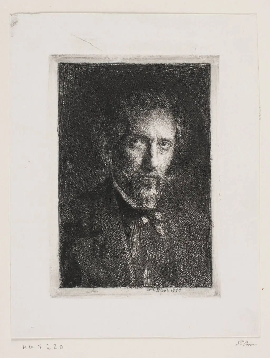 Selvportræt by Carl Bloch