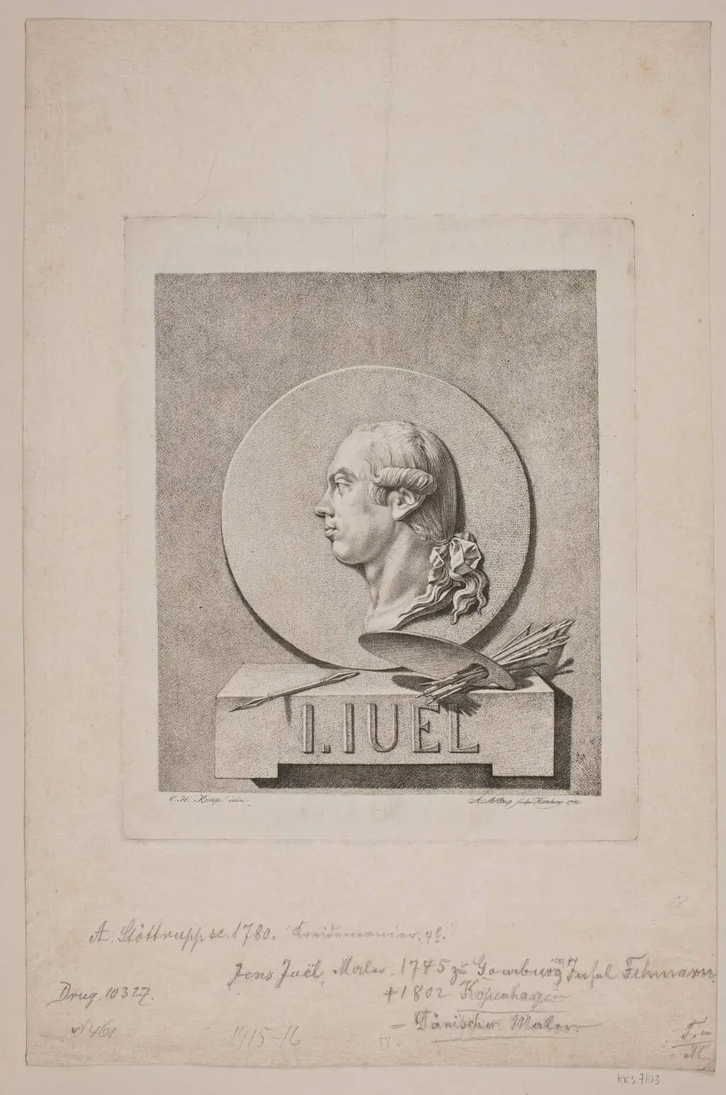 Maleren Jens Juel by Andreas Støttrup
