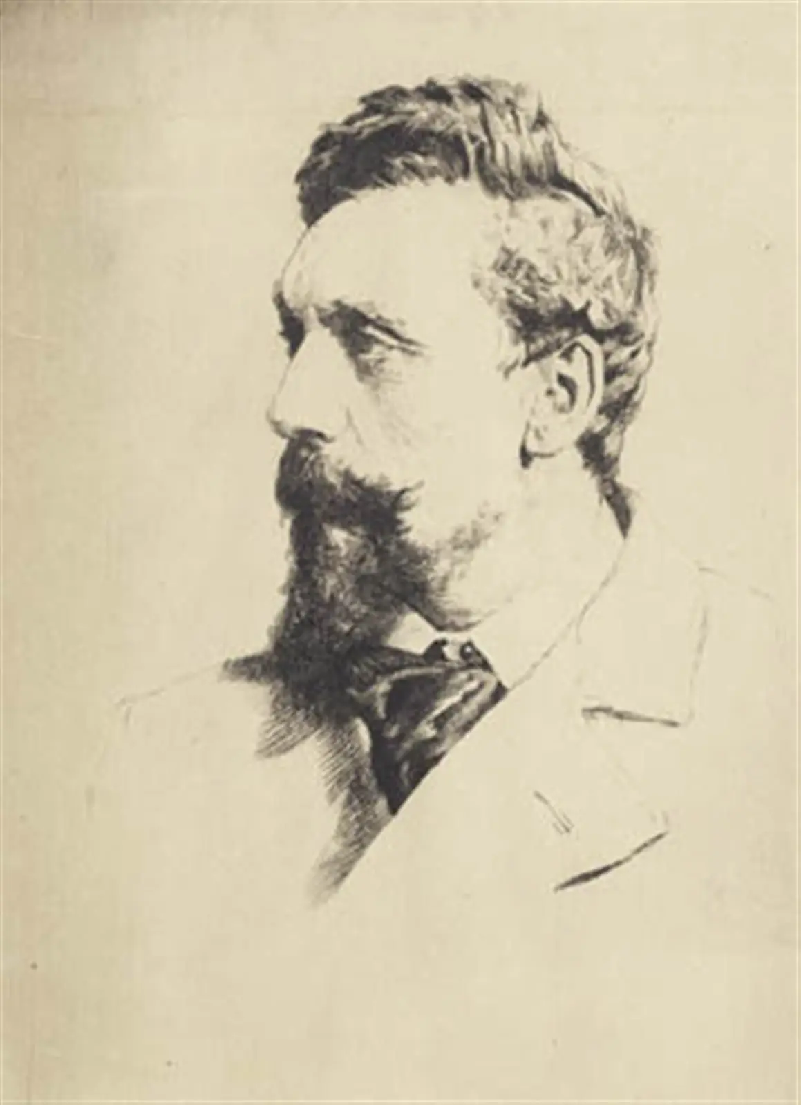 Portræt af Carl Bloch by Frans Schwartz