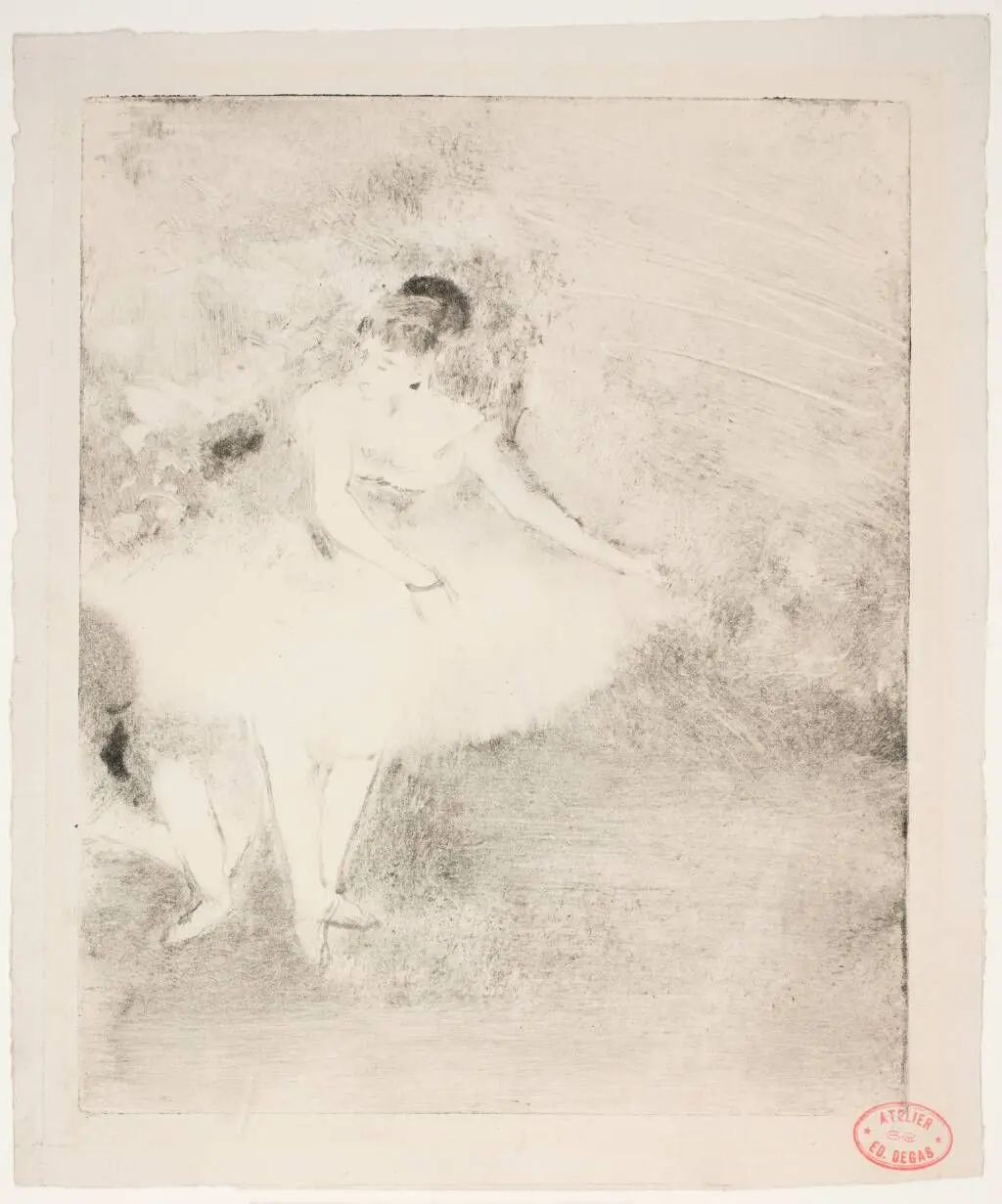 Danser på scenen by Edgar Degas