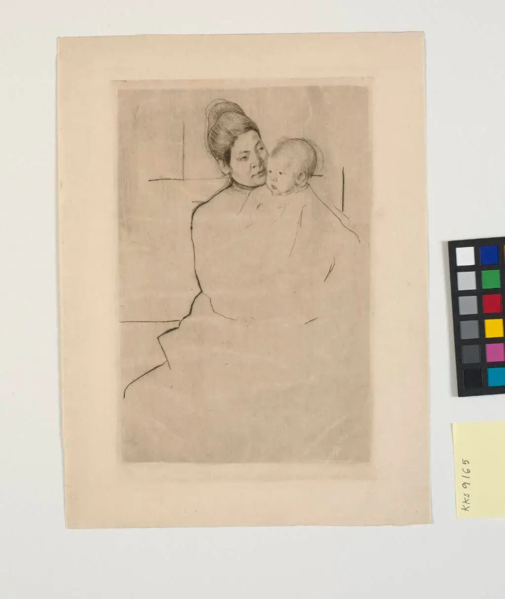 Gardner Held by his Mother by Mary Cassatt