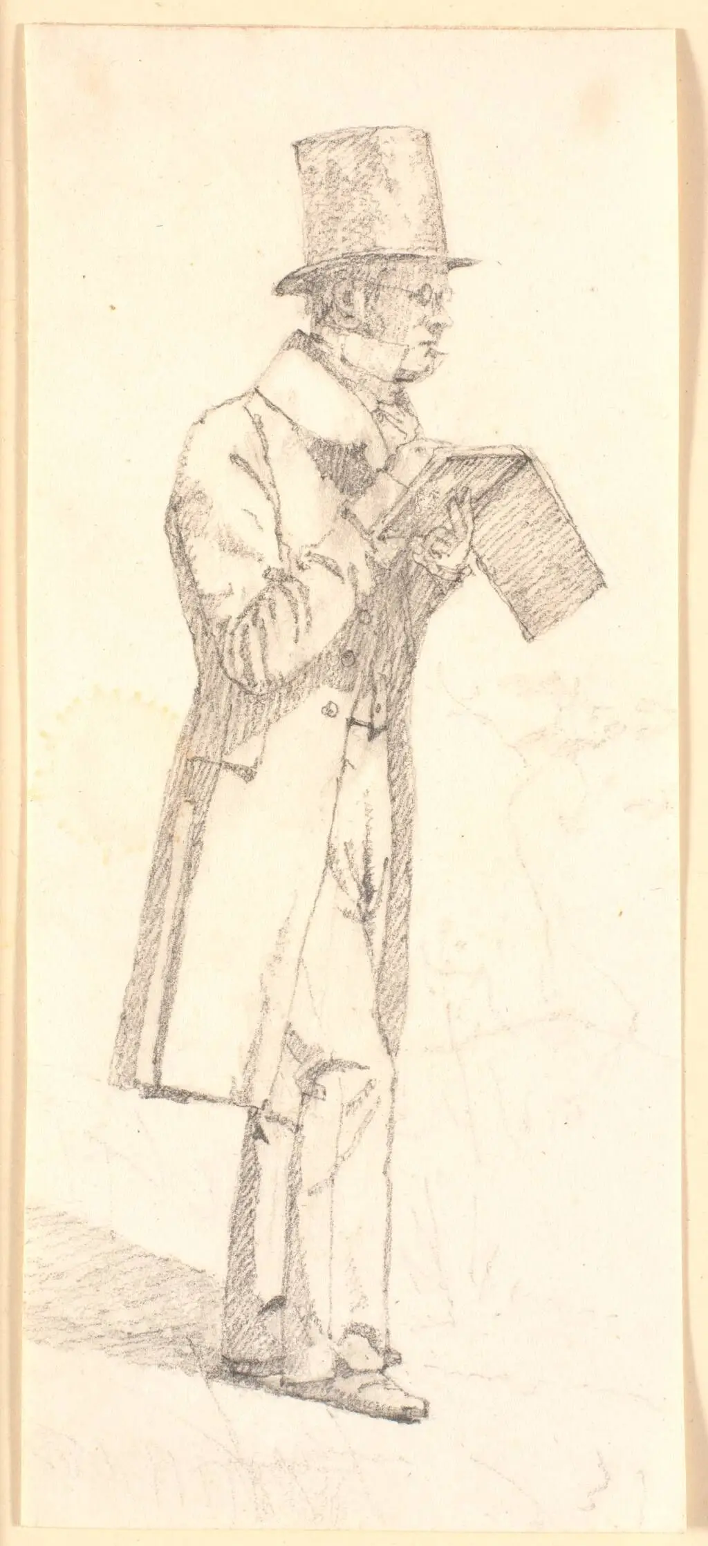 Erling Eckersberg, tegnende by Christen Købke