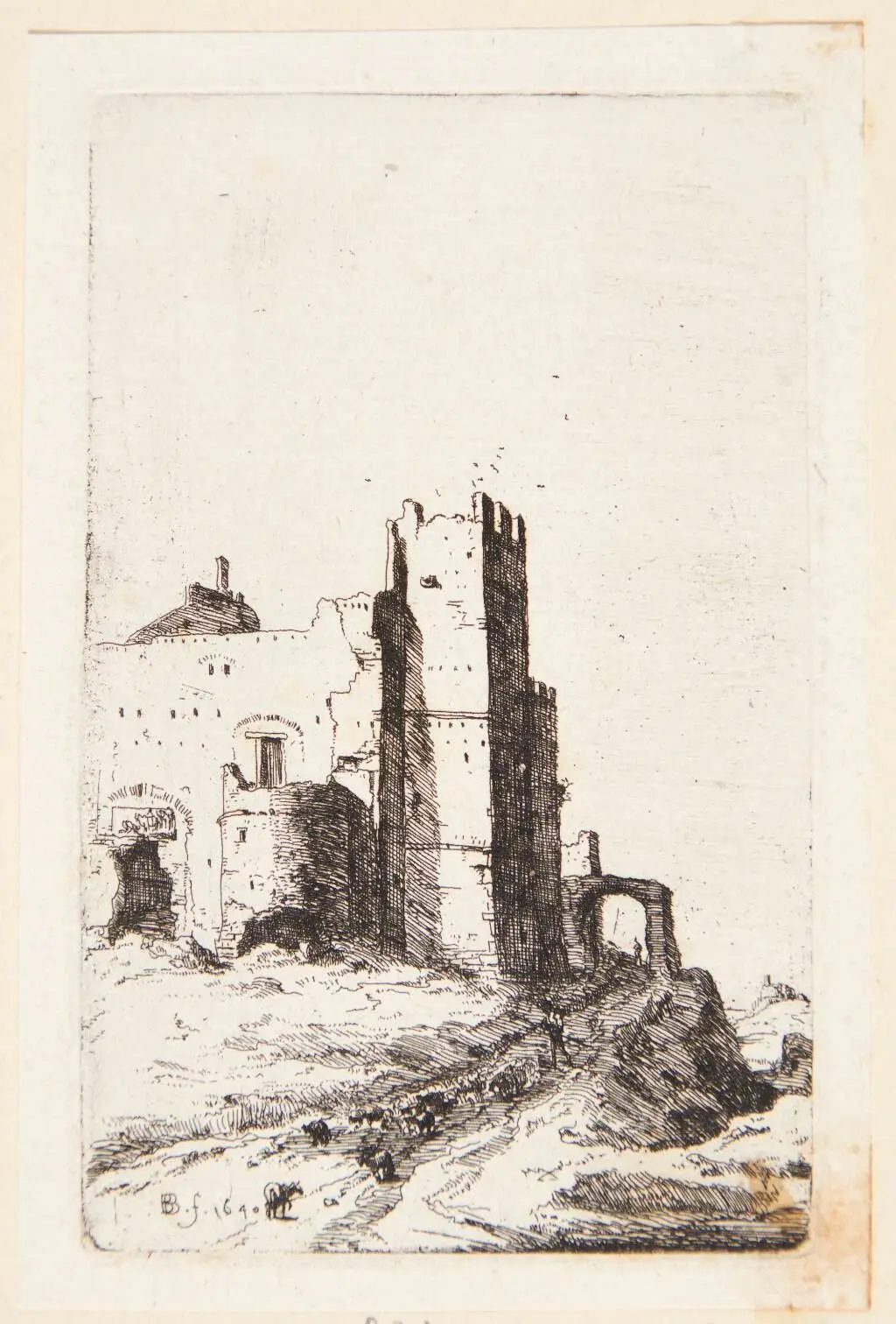 Ruiner i Leoni nær Frascati by Bartholomeus Breenbergh