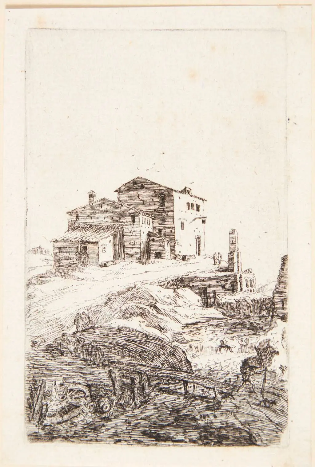 Herberg nær Prima Porta by Bartholomeus Breenbergh