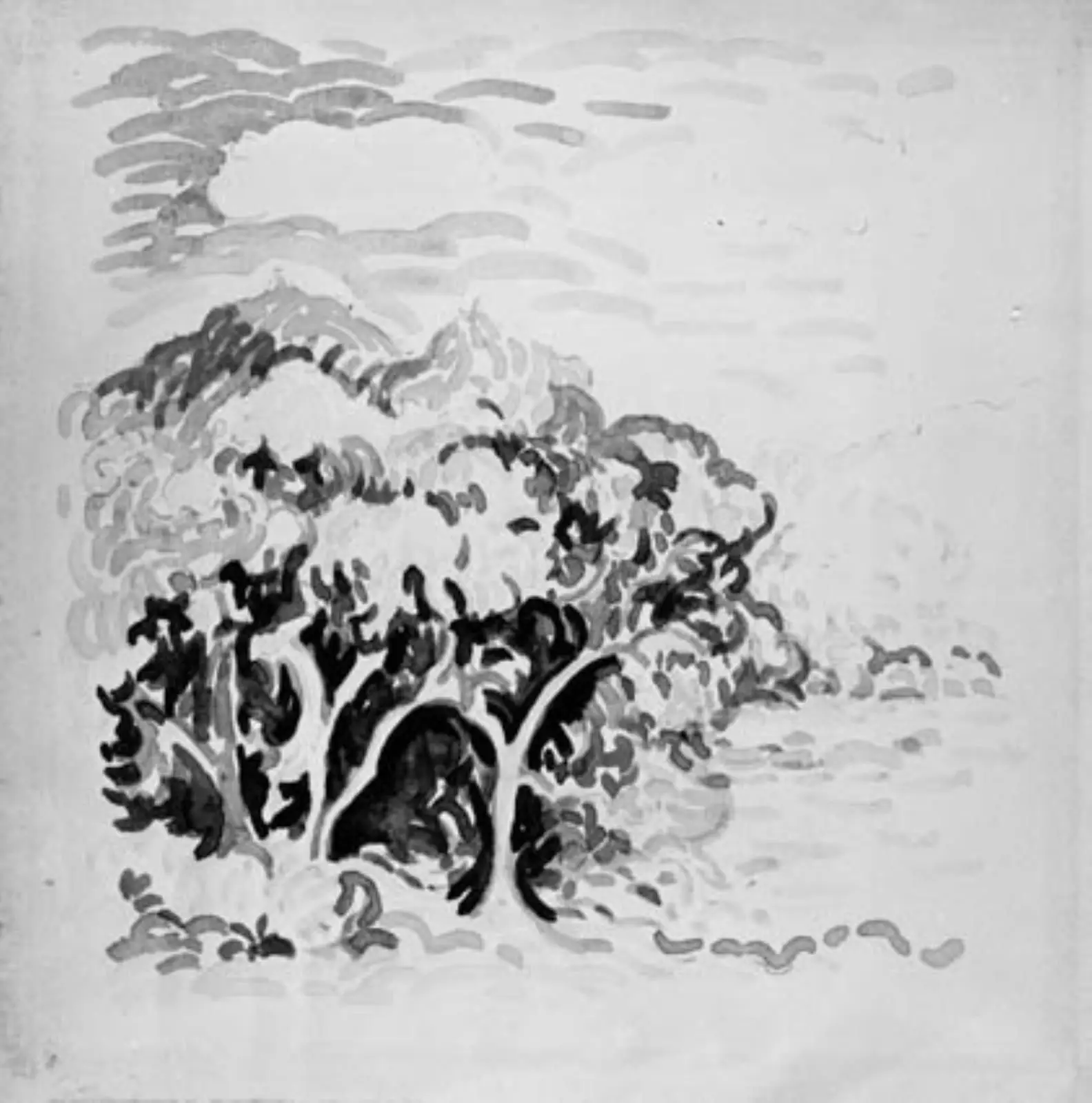 Trægruppe by Henri Edmond Cross