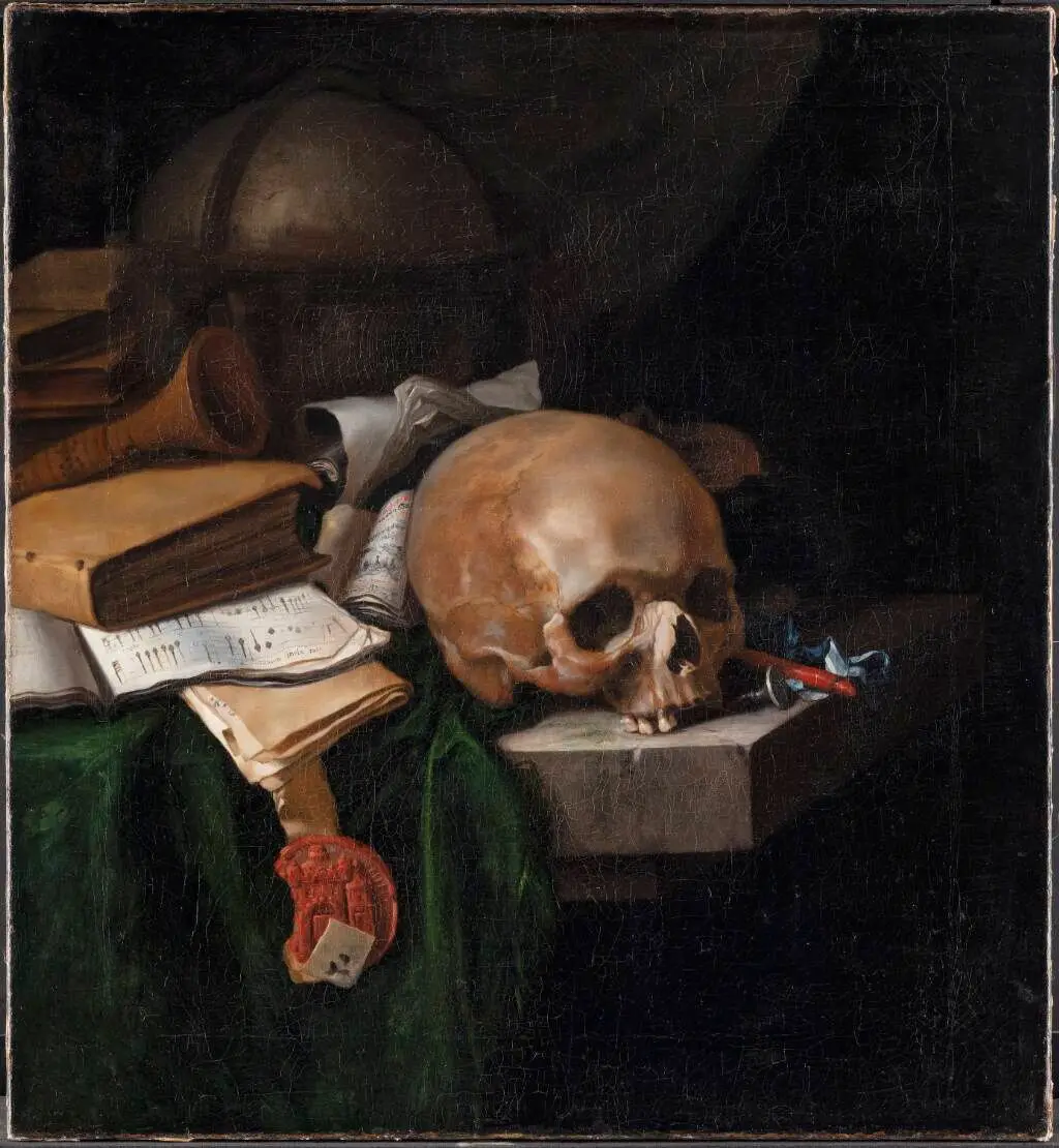Vanitas-stilleben by Pieter van der Willigen