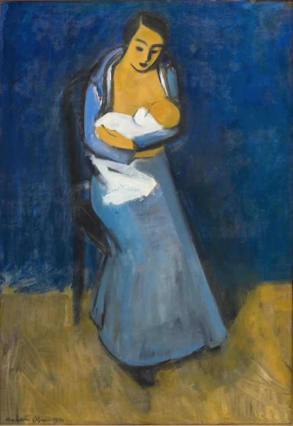 Moder og barn by Th. Hagedorn-Olsen