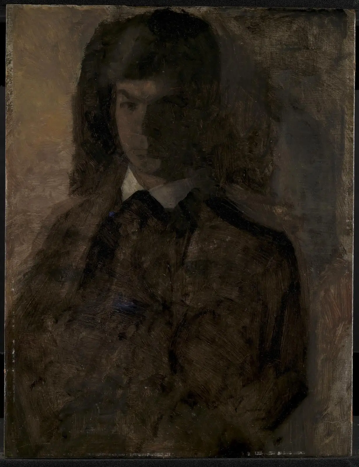 Maleren Svend Hammershøi, kunstnerens broder by Vilhelm Hammershøi