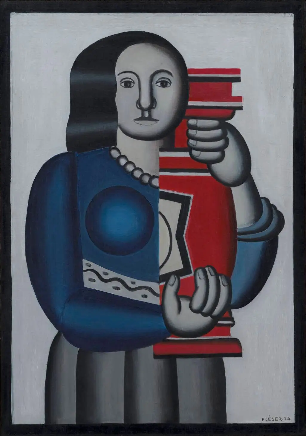 Kvinde med vase by Fernand Léger