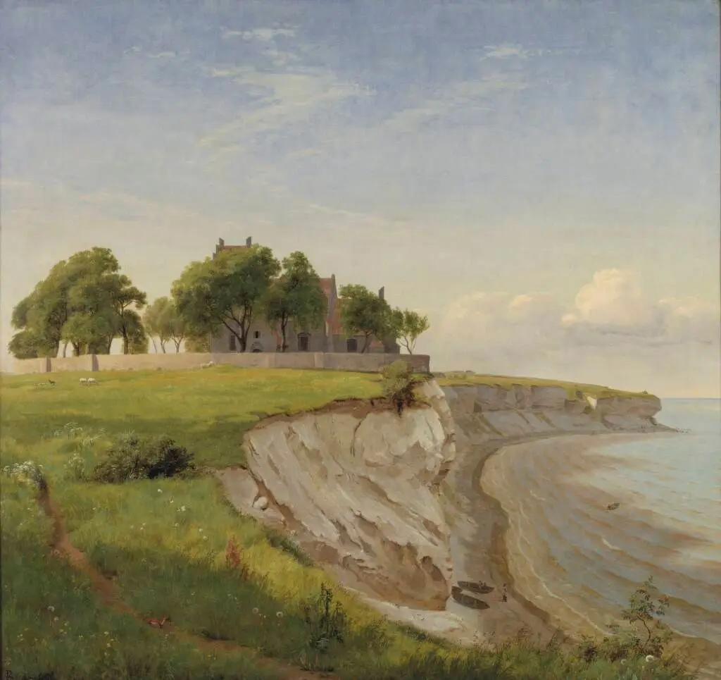 Højerup Kirke på Stevns Klint by P.C. Skovgaard