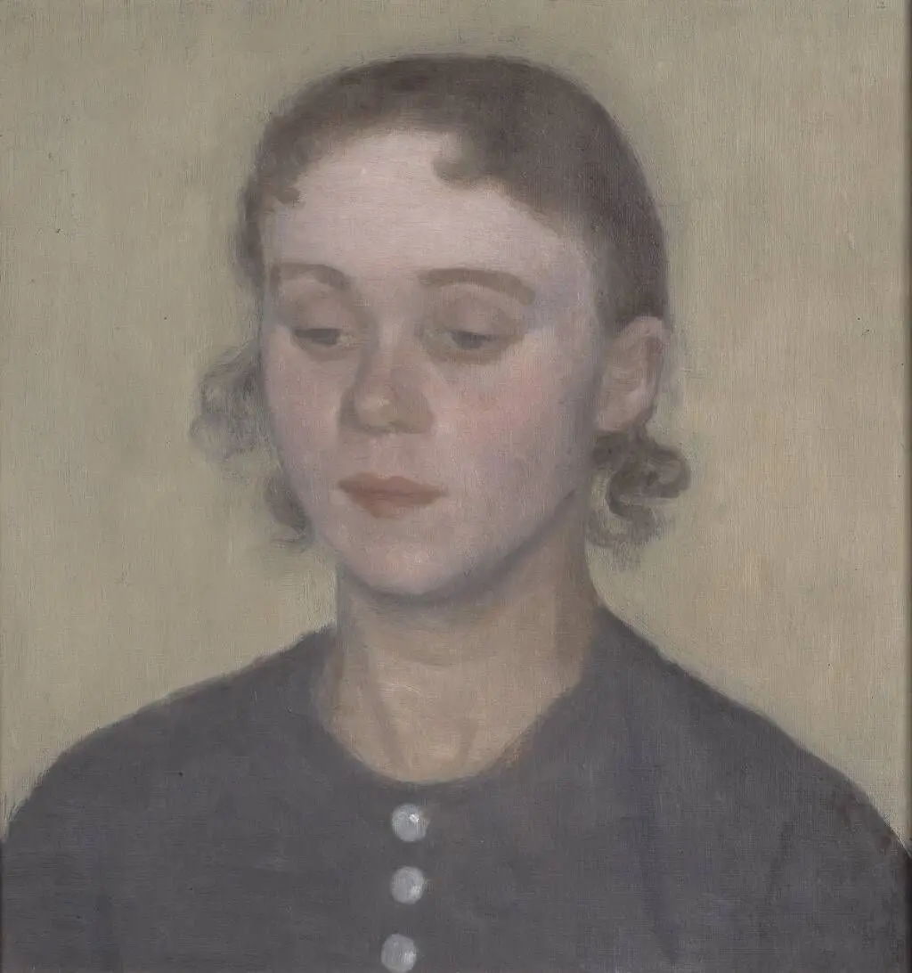 Kunstnerens hustru Ida, f. Ilsted by Vilhelm Hammershøi