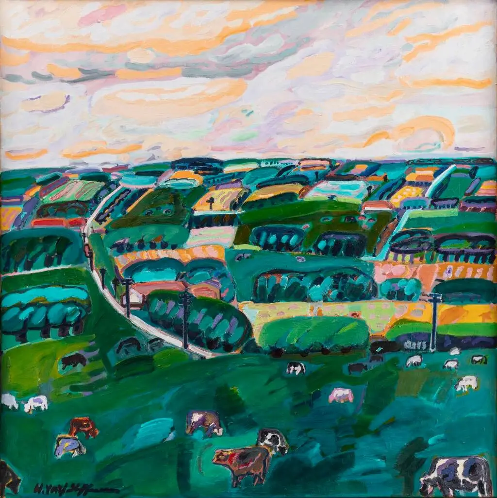 Dansk landskab by Hans Voigt Steffensen